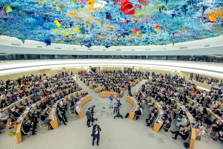 Headquarters for the UN Human Rights Council, a glittering example of UN hypocrisy, whose newest members include China, Russia, Cuba and Pakistan and whose agenda uniquely features a standing item on Israel’s “violations.” This is just one example of the UN’s moral bankruptcy.