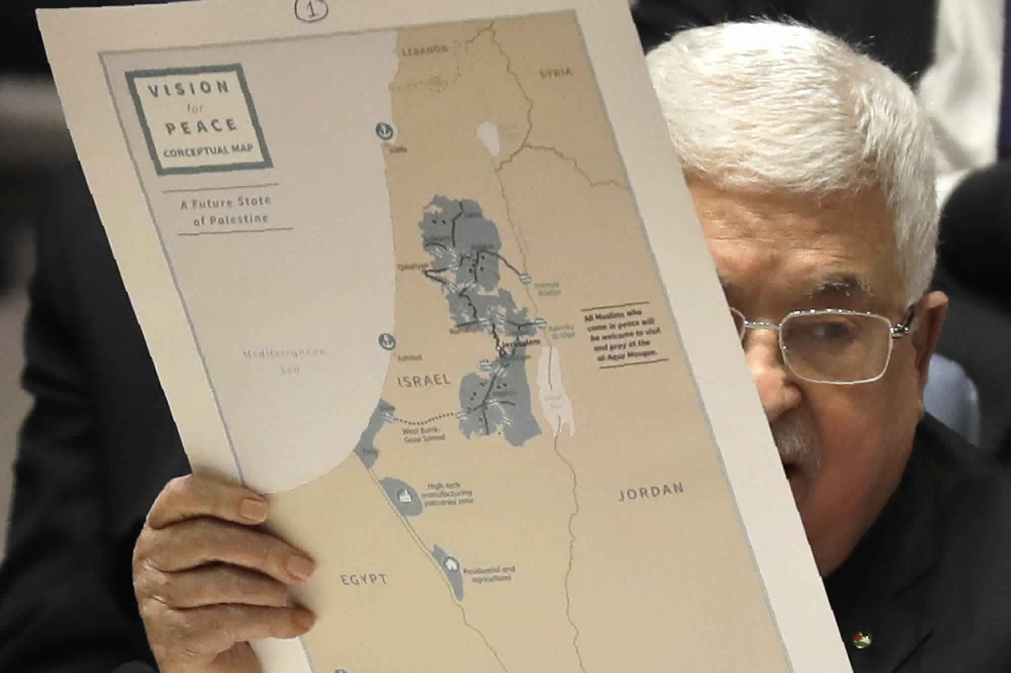 Palestinian President Mahmoud Abbas shows UN members a map of Israel that he claims belongs to the Palestinians, who have never had sovereignty over any territory in the Holy Land. FLAME publishes editorials that refute the lies of Palestinian leadership, the UN and the media. 