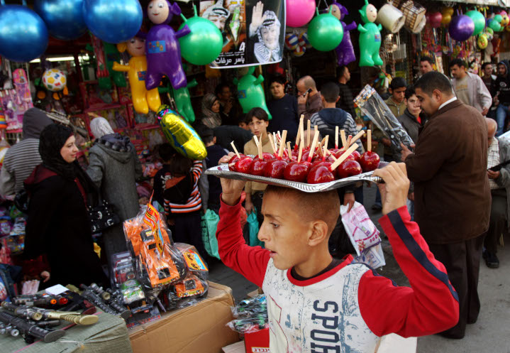 A Palestinian Arab boy carries sweets near Jenin in Samaria. Such treats were handed out to celebrate the recent terrorist murder of Israelis by a “hero” of Jenin. As the terror culture of Palestine is passed on to the next generation . . . Secretary of State Blinken exhorts Israel to work harder for peace.