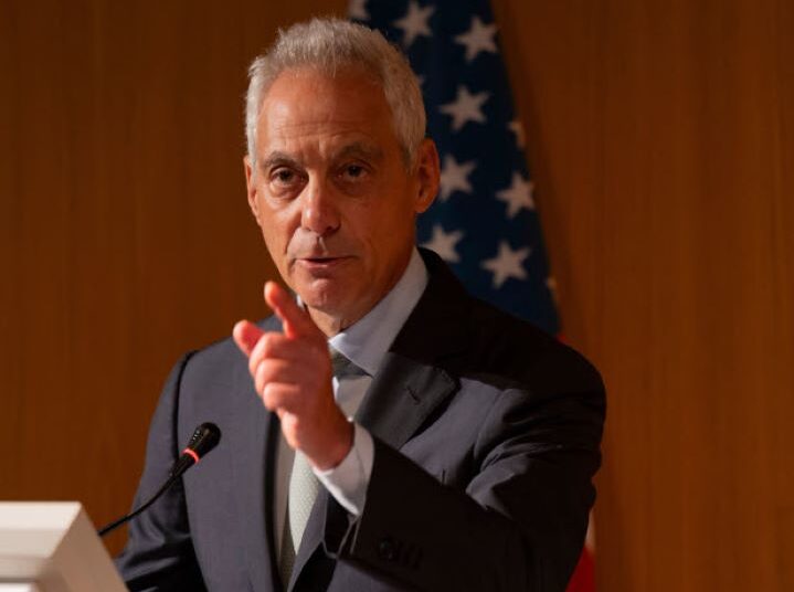 Former Obama chief of staff and Chicago mayor Rahm Emanuel lectures Israelis on how their behavior causes anti-Zionism and how to restore Israel to global favor by forming a “23-state solution,” joining 21 Arab nations, plus “Palestine,” to form a Middle East kumbayah accord.