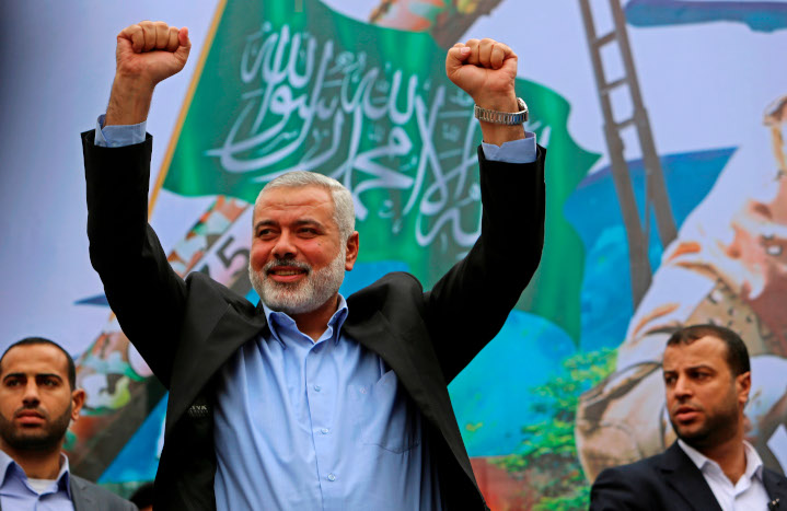 Polls show leader of the Hamas terror group in Gaza, Ismail Haniyeh, would likely win an election against President Mahmoud Abbas, 87, if elections were held now. More likely, Hamas will seize Palestinian-Authority-controlled territories—as they did Gaza—upon Abbas’ death.