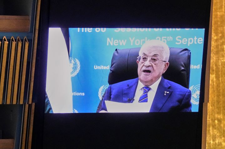 Palestinian President Mahmoud Abbas, 90, appeared via video at the UN General Assembly in NYC, since he was unable to attend in person. The U.S. State Department denied him entrance because the Palestinians “have, once again, failed to live up to their commitments” to peace.