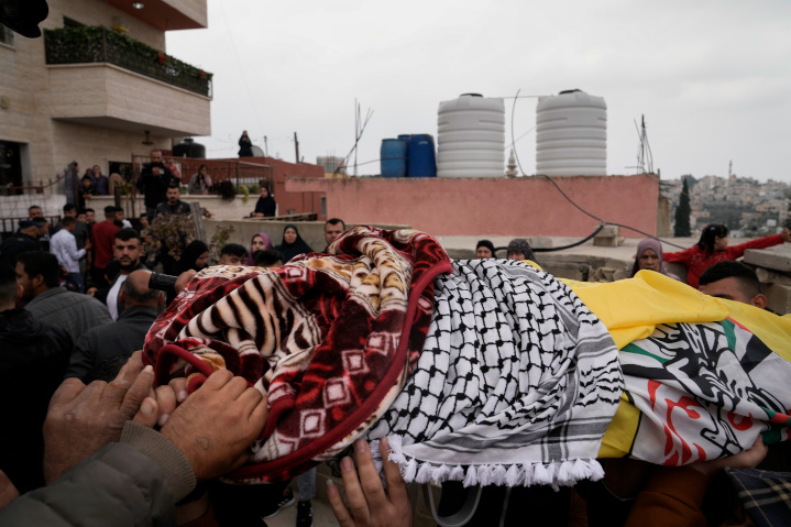 Funeral procession for 15-year-old Palestinian girl, Fulla al-Masalmeh, killed by IDF troops when the car she was driving in refused to stop at a roadblock during a pre-dawn raid. She is one of many children put in harm’s way by Palestinian jihadists.