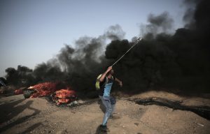 Palestinian protester