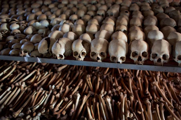Remains of Rwanda Genocide victims memorialize the 800,000 Tutsis exterminated by Rwandan Hutus who openly publicized their intention to slaughter their enemy’s entire population. The ICC finds no such intent by Israel in Gaza, which invalidates politicians’ Big Genocide Lie.