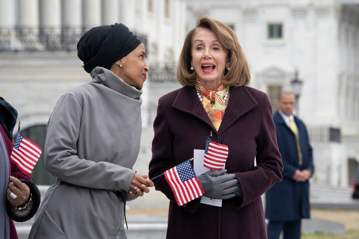 Photo of Ilhan Omar and Nancy Pelosi