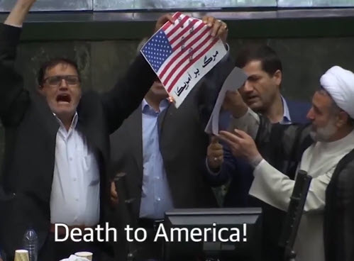 Iranian lawmakers burn an image of an American flag, chanting “Death to America!” Iran has been the U.S.’s most murderous enemy for 47 years. Rather than Israel calling for an Iran war, as some critics falsely allege, it was U.S. President Trump who finally ran out of patience.