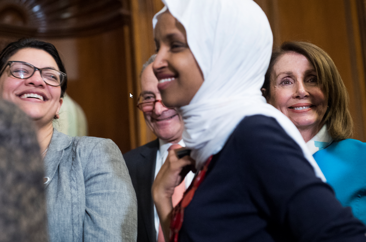 photo of Nancy Pelosi and Ilhan Omar