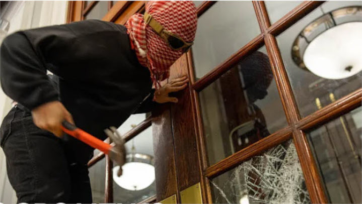 Protester breaks and enters Columbia’s Hamilton Hall before his accomplices seize and hold the building. Pro-Hamas, pro-Iran protesters have waged a campaign of intimidation and violence against Jewish and other students at more than 50 colleges and universities across the U.S.