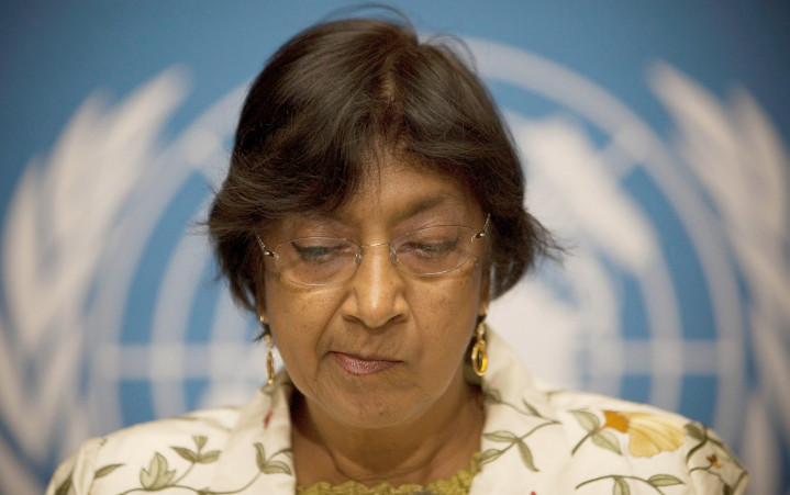 Navi Pillay, Chair of the UN Human Rights Council’s Commission of Inquiry kangaroo court, which just issued a report accusing Israel of war crimes—without ever mentioning Hamas’s unprovoked missile bombardment and other Palestinian terrorist attacks on Israeli civilians.